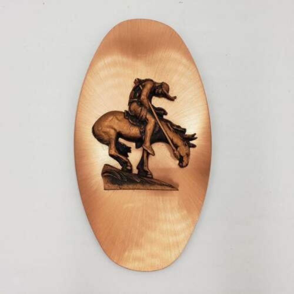 Copperama by Victor Personette Signed 3D Wall Art End of Trail Warrior Vintage